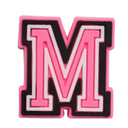 1-26Pcs PVC Pink English Letter Alphabet Sandals Shoe Charms Accessories Kids Designer Decoration DIY Backpack