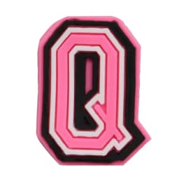 1-26Pcs PVC Pink English Letter Alphabet Sandals Shoe Charms Accessories Kids Designer Decoration DIY Backpack