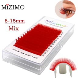 The Royal Blue Color 8-15 Length Is Mixed With Natural Softness To Extend The Professional Grafting False Eyelash Makeup 0.07