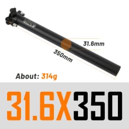 UNO Ultralight Bicycle Seatpost Aluminum MTB Road Mountain Bike Seat Post Seat Tube 25.4/27.2/28.6/30.9/31.6*350/400mm Bicycle