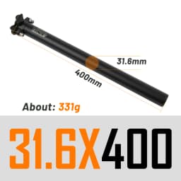 UNO Ultralight Bicycle Seatpost Aluminum MTB Road Mountain Bike Seat Post Seat Tube 25.4/27.2/28.6/30.9/31.6*350/400mm Bicycle