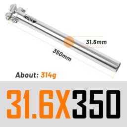 UNO Ultralight Bicycle Seatpost Aluminum MTB Road Mountain Bike Seat Post Seat Tube 25.4/27.2/28.6/30.9/31.6*350/400mm Bicycle