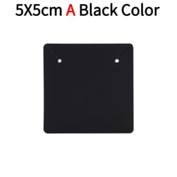 50pcs Opp Self-adhesive Plastic Bag Earrings Display Necklaces Cards For Jewelry Making Cardboard Paper DIY Packages Supply