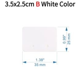 50pcs Opp Self-adhesive Plastic Bag Earrings Display Necklaces Cards For Jewelry Making Cardboard Paper DIY Packages Supply