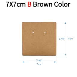 50pcs Opp Self-adhesive Plastic Bag Earrings Display Necklaces Cards For Jewelry Making Cardboard Paper DIY Packages Supply
