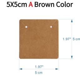 50pcs Opp Self-adhesive Plastic Bag Earrings Display Necklaces Cards For Jewelry Making Cardboard Paper DIY Packages Supply