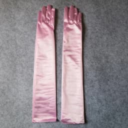 Women Long Solid Satin Soft Multicolor Ceremonial Gloves Drive Ride Dance Performance Sunscreen Cosplay Elasticity