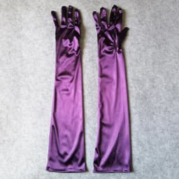 Women Long Solid Satin Soft Multicolor Ceremonial Gloves Drive Ride Dance Performance Sunscreen Cosplay Elasticity