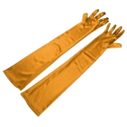 Women Long Solid Satin Soft Multicolor Ceremonial Gloves Drive Ride Dance Performance Sunscreen Cosplay Elasticity