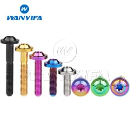 Wanyifa Titanium Ti Bolt M5x10/12/15/20/25/30/35mm Torx T25 Head Screws for Ride Modification Fastener