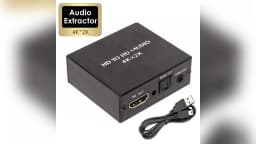 4K X 2K Video Audio Extractor HDTV to 3.5MM Audio Converter SPDIF Optical TOSLINK Stereo Out Splitter Adapter