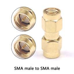 1/5/10/100PCS All Brass 1PC SMA To SMA Male Female Gold Plated RP SMA Male RP-SMA Female Connector RF Adapter Straight Bent L/T