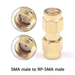 1/5/10/100PCS All Brass 1PC SMA To SMA Male Female Gold Plated RP SMA Male RP-SMA Female Connector RF Adapter Straight Bent L/T
