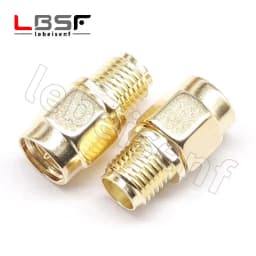 1/5/10/100PCS All Brass 1PC SMA To SMA Male Female Gold Plated RP SMA Male RP-SMA Female Connector RF Adapter Straight Bent L/T