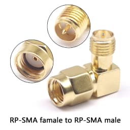 1/5/10/100PCS All Brass 1PC SMA To SMA Male Female Gold Plated RP SMA Male RP-SMA Female Connector RF Adapter Straight Bent L/T