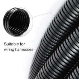 3/1m Insulation Corrugated Tube Pipe Nylon Wire Harness Casing Cable Sleeves Cord Duct Cover Auto Car Mechanical Line Protector