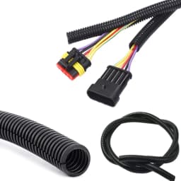 3/1m Insulation Corrugated Tube Pipe Nylon Wire Harness Casing Cable Sleeves Cord Duct Cover Auto Car Mechanical Line Protector