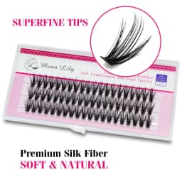 New Version Moonlily Professional Mink EyeLashes Extension Silk 3D Volume Lashes Bundles Makeup Grafting False Cluster Eyelash