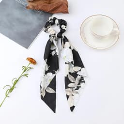 Fashion Dots Scrunchies Long Hair Rope Korean Hair Ties for Women Ponytail Scarf Sweet Elastic Hair Band Hair Accessories