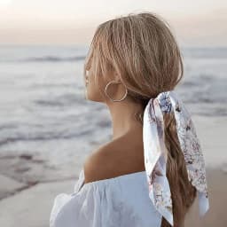 Fashion Dots Scrunchies Long Hair Rope Korean Hair Ties for Women Ponytail Scarf Sweet Elastic Hair Band Hair Accessories