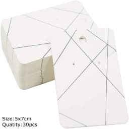 50pcs 30pcs 7X10cm Jewelry Necklace Card Earring Holder Paperboard Cardboard for Jewelry Packing Supply Display Small Businesses