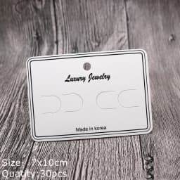 50pcs 30pcs 7X10cm Jewelry Necklace Card Earring Holder Paperboard Cardboard for Jewelry Packing Supply Display Small Businesses