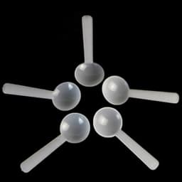 100pcs 1g White Plastic Food Grade PP Plastic DIY Baking Supplies Measuring Spoon Gram Scoop Food Baking Medicine Powder