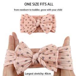 3Pcs/Set Soft Nylon Baby Bow Headband Newborn Girl Daisy Flower Print Hair Bands Topknot High Elastic Kids Braided Headwraps