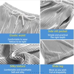 Summer Ice Silk Loose Pants for Men Wide Leg Casual Pants Premium Quality Loose Drape Pants