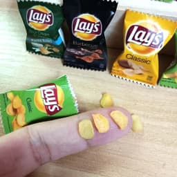 NEW 2Bag with Chips 1/6 Scale Dollhouse Miniature Fried Chips Mini Pretend Food for Blyth BJD Doll House Toys