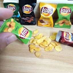 NEW 2Bag with Chips 1/6 Scale Dollhouse Miniature Fried Chips Mini Pretend Food for Blyth BJD Doll House Toys