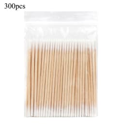 100/300pcs Double Head Cotton Swab Women Makeup Cotton Buds Tip For Medical Wood Sticks Nose Ears Cleaning Health Care Tools