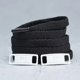 4Pcs AF1 Shoelaces Black White Flat laces and Shoe Decoration Suit Sneaker Shoelace Air Force one Shoes Accessories