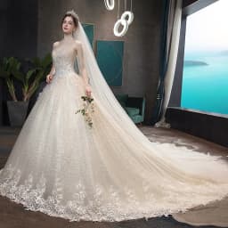 Strapless Wedding Gown With Train Shiny Wedding Party Ball Gown Luxury Lace Robe De Mariee Customized Plus Size