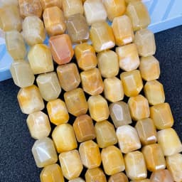 13*17MM Faceted Natural Stone Irregular Shape Agates Crystal Loose Spacer Beads For Jewelry Making DIY Necklace Bracelet