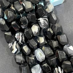 13*17MM Faceted Natural Stone Irregular Shape Agates Crystal Loose Spacer Beads For Jewelry Making DIY Necklace Bracelet
