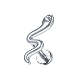 1PC Steel Moon Lighting Labret Bar Rings Crystal Flower Tragus Cartilage Piercing Rook Lobe Ear Helix Piercing Screw Fit Top 16g