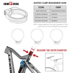 JawboneBicycle Seat Post Clamp CNC Alloy Light Saddle Seating Post for 25.4 27.2 30.9 31.6 mm Lock Bike Cycling Accessories