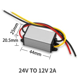 24V to 12V Converter Step Down 24V 12V Waterproof Module DC 1A-5A Buck Model Converter 24V to 12V Voltage Regulator