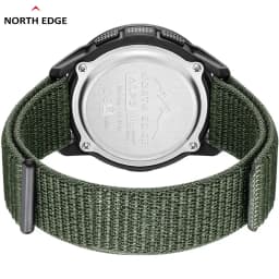 NORTH EDGE ALPS Men's Digital Carbon Fiber Watch Shock Militray Sports Super Light Outdoor Compass Waterproof 50M Wristwatches