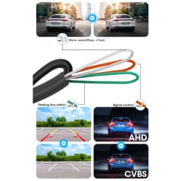 AHD 1080P Car Rear View Camera Night Vision Reversing Auto Parking IP68 Waterproof CCD Auto Backup Monitor 170 Degree HD Image