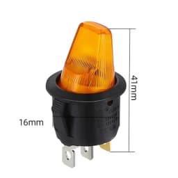 1PCS Rocker Switch ON-OFF 12V 220V LED Illuminated Lamp With Specail Button Toggle Switches For Auto Car Motor