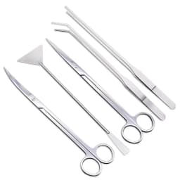 Aquarium Scissor Tools Set Wave Scissors Tweezers Plants Grass Stainless Cleaning Tools Fish Tank Shovels Aquarium Accessories