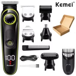 Kemei 696 Electric Hair Clipper Multifunctional Trimmer For Men Electric Shaver For Men's Razor Nose 5 In 1 Professional Trimmer