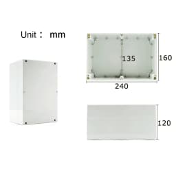 Junction ABS Box for Electronic Project Electrical Cable IP67 Outdoor Waterproof Plastic Cases DIY Sealed Enclosure Wire Box Kit