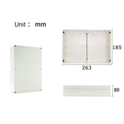 Junction ABS Box for Electronic Project Electrical Cable IP67 Outdoor Waterproof Plastic Cases DIY Sealed Enclosure Wire Box Kit