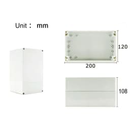 Junction ABS Box for Electronic Project Electrical Cable IP67 Outdoor Waterproof Plastic Cases DIY Sealed Enclosure Wire Box Kit