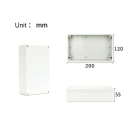 Junction ABS Box for Electronic Project Electrical Cable IP67 Outdoor Waterproof Plastic Cases DIY Sealed Enclosure Wire Box Kit