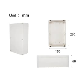 Junction ABS Box for Electronic Project Electrical Cable IP67 Outdoor Waterproof Plastic Cases DIY Sealed Enclosure Wire Box Kit