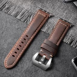 For Apple Watch Band High Quality Leather Strap Men for Series 12 11 10 9 7 8 Ultra 3 2 49mm 44mm 46mm Watch Band 45mm 41mm 42mm
